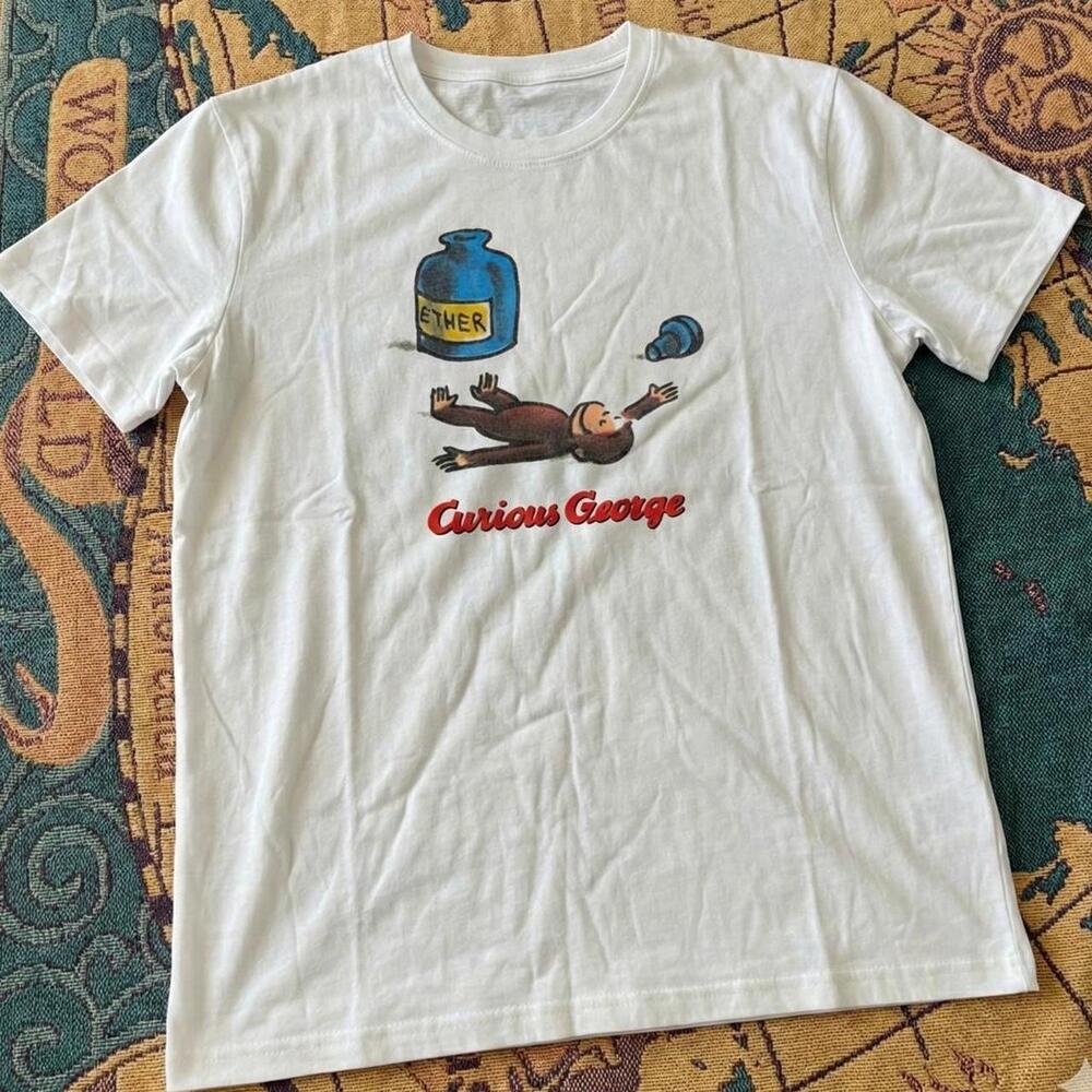 Curious George Ether T Shirt Funny Dark Humor Graphic Tee